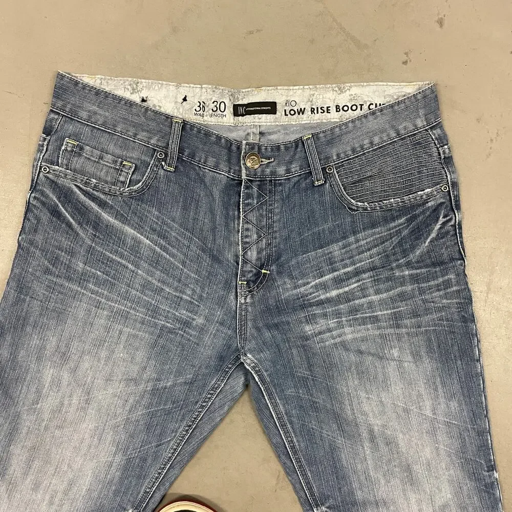 Y2K international concepts low rise bootcut jeans 36x30